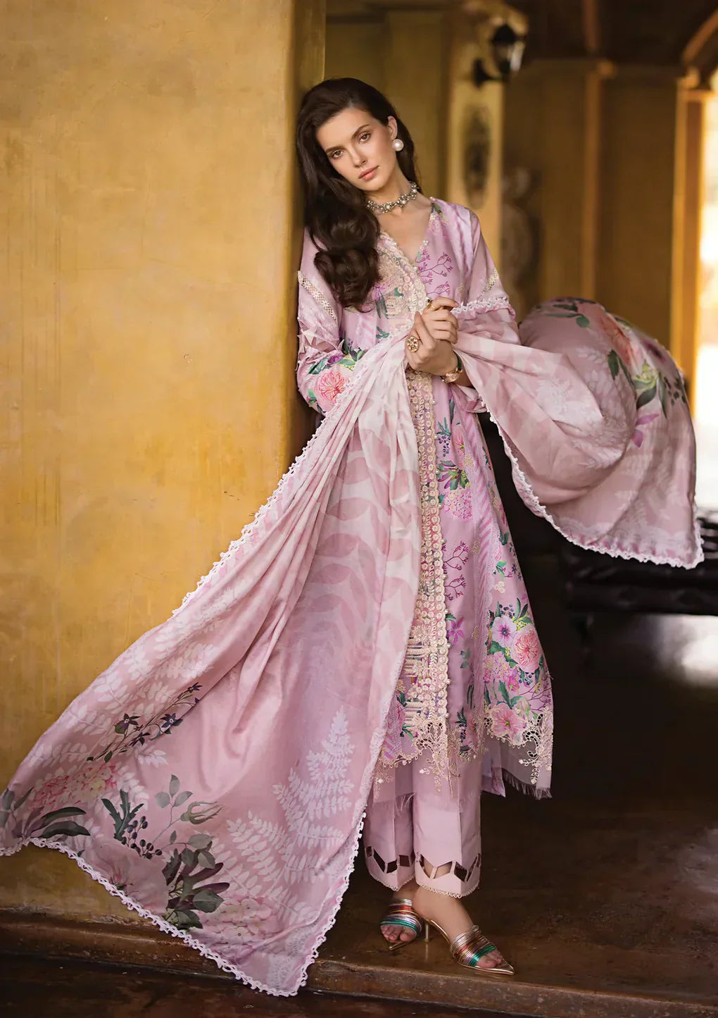 Elaf Premium | Print Chikankari 24 | ECT-04B DELPHINE -  Elaf Premium Luxury -  House of Maryam