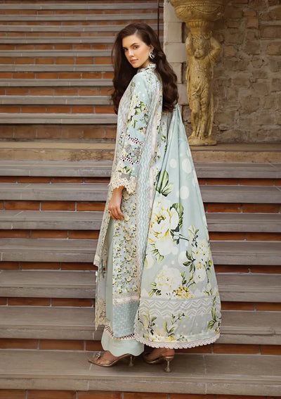 Elaf Premium | Print Chikankari 24 | ECT-05A WATERLILLY -  Elaf Premium Luxury - Original Designer Dress - House of Maryam