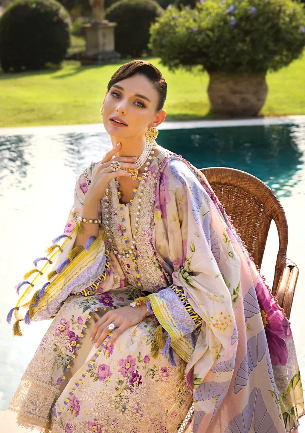 Elaf Premium | Print Chikankari 24 | ECT-06A RIVERDALE -  Elaf Premium Luxury - Original Designer Dress - House of Maryam