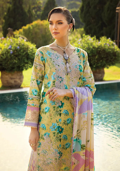 Elaf Premium | Print Chikankari 24 | ECT-06B MISTY SERENADE -  Elaf Premium Luxury - Original Designer Dress - House of Maryam