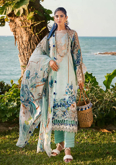 Elaf Premium | Signature Embroidered Lawn 24 | ESL-07B HEAVEN'S MIST -  Elaf Premium Luxury - Original Designer Dress - House of Maryam