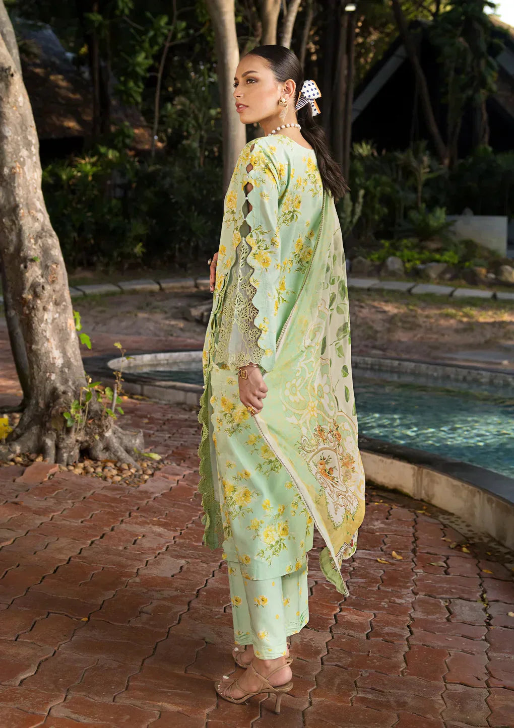 Elaf Premium | Signature Embroidered Lawn 24 | ESL-06B MAJESTIC NOVA -  Elaf Premium Luxury -  House of Maryam