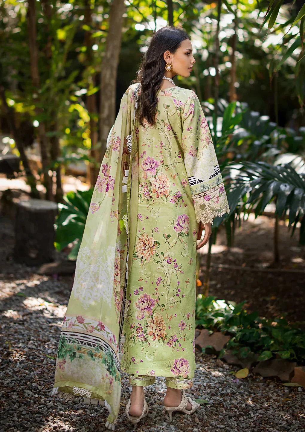Elaf Premium | Signature Embroidered Lawn 24 | ESL-03B CLARISSE -  Elaf Premium Luxury -  House of Maryam