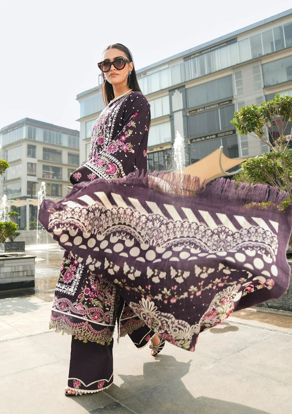 Elaf Premium | Winter Pashmina Shawl Collection | EPW-8A Warm Embrace -  Elaf Premium Ladies Clothes - Original Designer Dress - House of Maryam