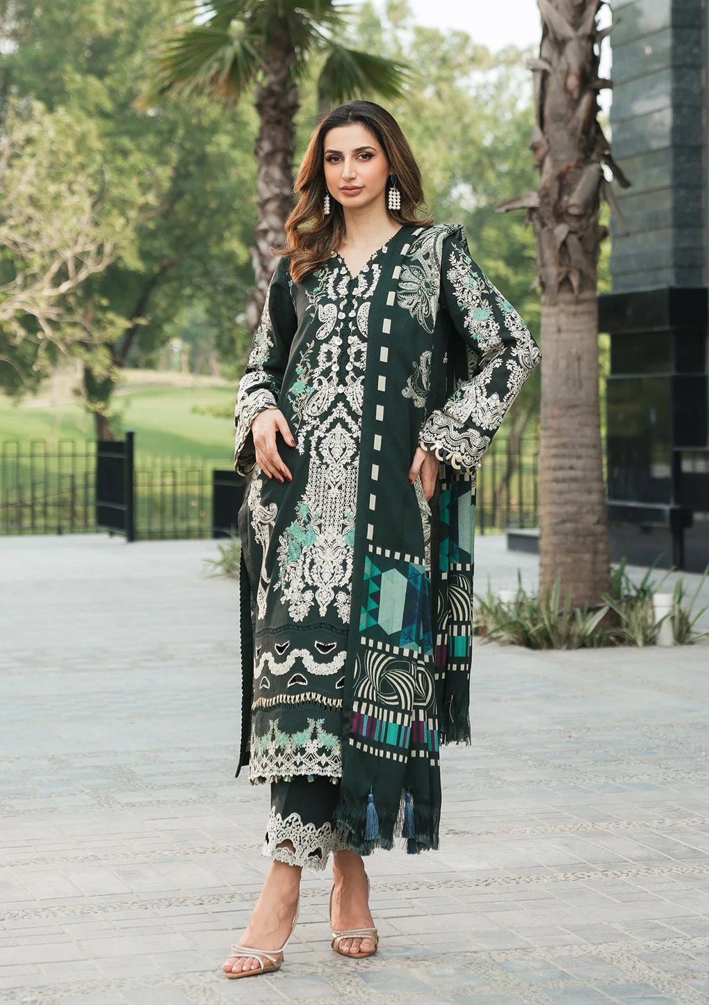 Elaf Premium | Winter Pashmina Shawl Collection | EPW-2A Sweet Harmony -  Elaf Premium Ladies Clothes - Original Designer Dress - House of Maryam