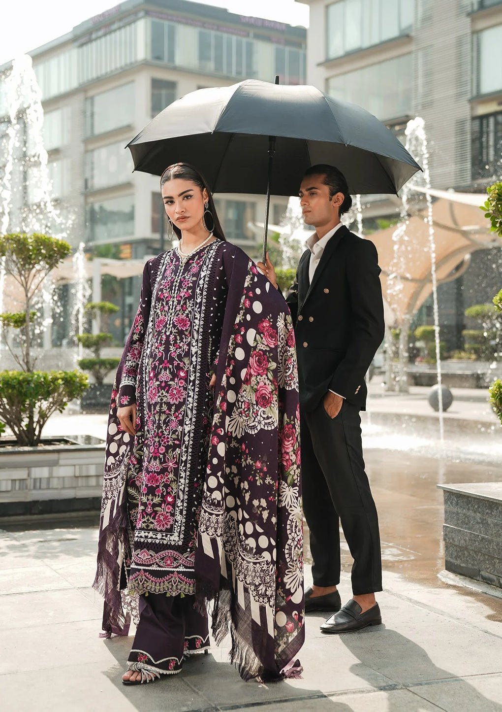 Elaf Premium | Winter Pashmina Shawl Collection | EPW-8A Warm Embrace -  Elaf Premium Ladies Clothes - Original Designer Dress - House of Maryam