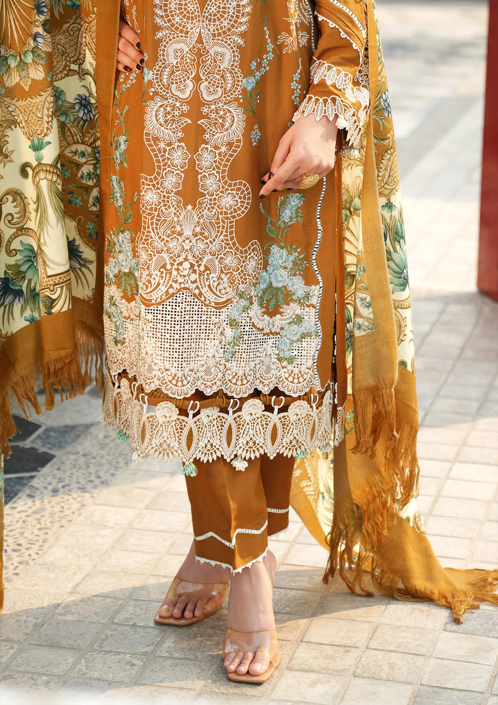 Elaf Premium | Winter Pashmina Shawl Collection | EPW-3A Sunkissed Meadows -  Elaf Premium Ladies Clothes - Original Designer Dress - House of Maryam