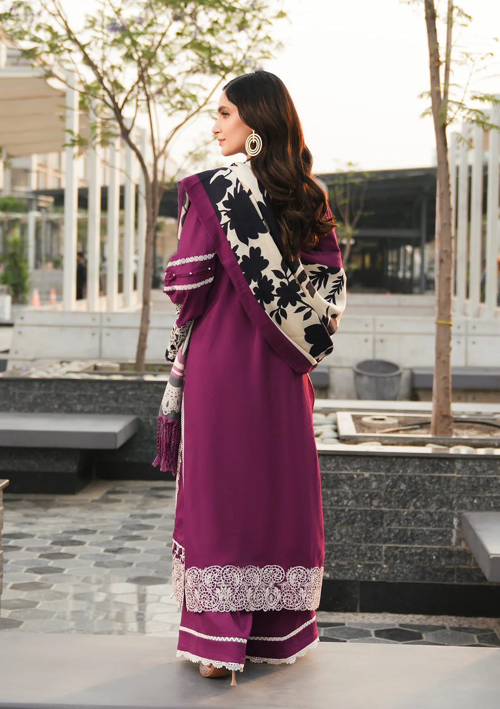 Elaf Premium | Winter Pashmina Shawl Collection | EPW-1A Infinite Love -  Elaf Premium Ladies Clothes - Original Designer Dress - House of Maryam