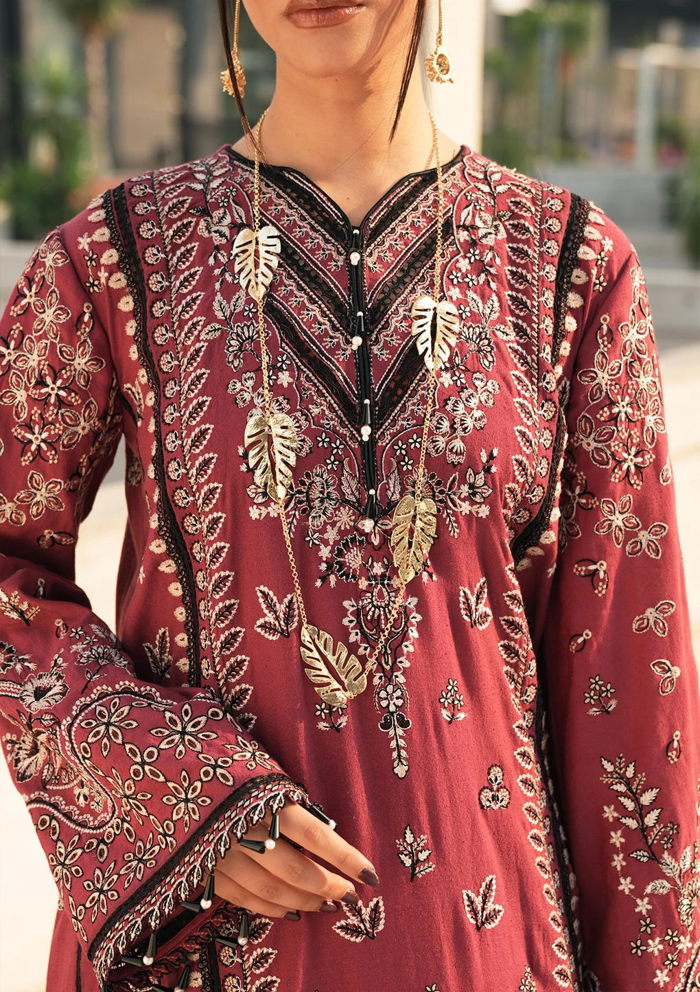 Elaf Premium | Winter Pashmina Shawl Collection | EPW-5A Sweetest Kiss -  Elaf Premium Ladies Clothes - Original Designer Dress - House of Maryam