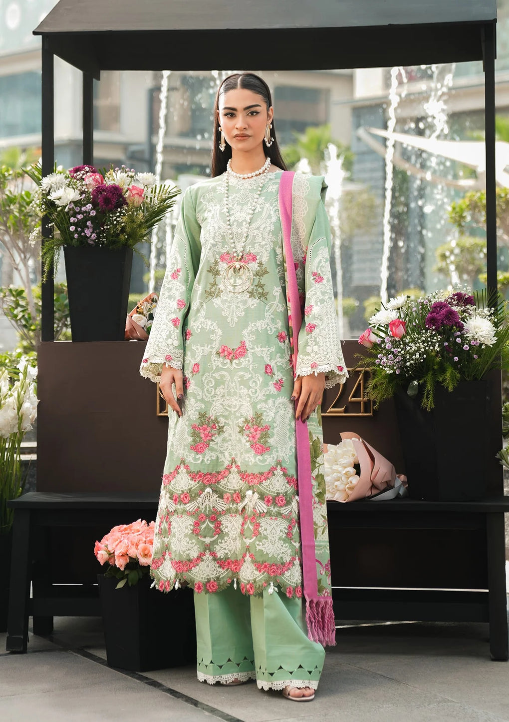 Elaf Premium | Winter Pashmina Shawl Collection | EPW-7A Passionate Dance -  Elaf Premium Ladies Clothes - Original Designer Dress - House of Maryam