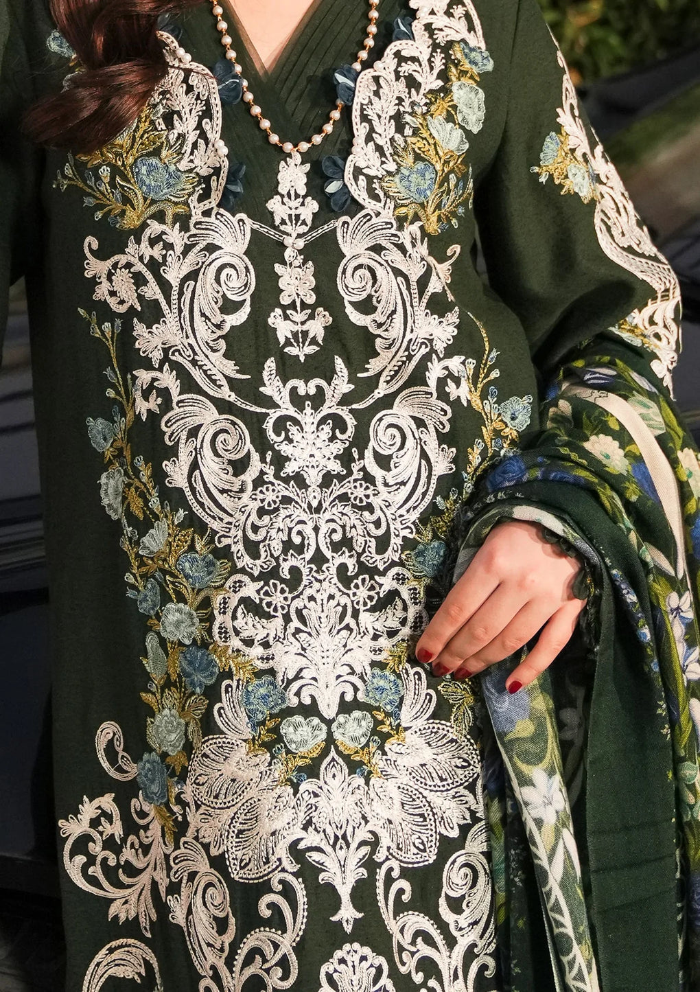 Elaf Premium | Winter Pashmina Shawl Collection | EPW-6A Endless Devotion -  Elaf Premium Ladies Clothes - Original Designer Dress - House of Maryam