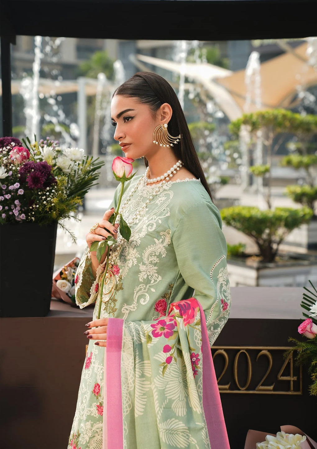Elaf Premium | Winter Pashmina Shawl Collection | EPW-7A Passionate Dance -  Elaf Premium Ladies Clothes - Original Designer Dress - House of Maryam