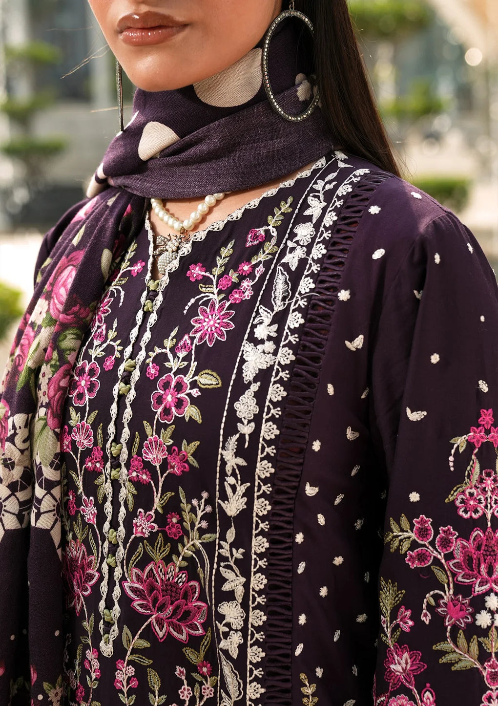 Elaf Premium | Winter Pashmina Shawl Collection | EPW-8B Boundless Dreams -  Elaf Premium Ladies Clothes - Original Designer Dress - House of Maryam