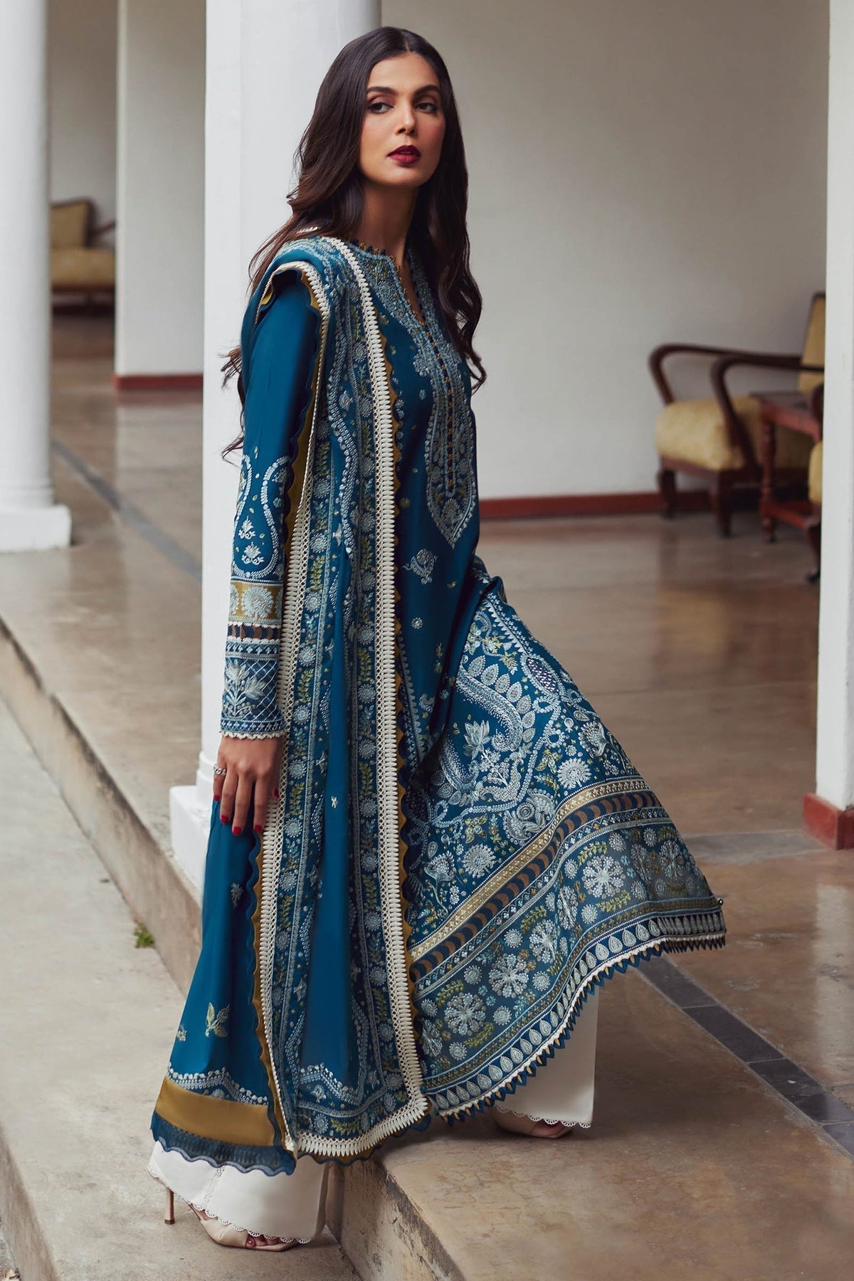 Elan | Lawn24 | MAHROSH (EL24-04 A) -  Elan Luxury - Original Designer Dress - House of Maryam