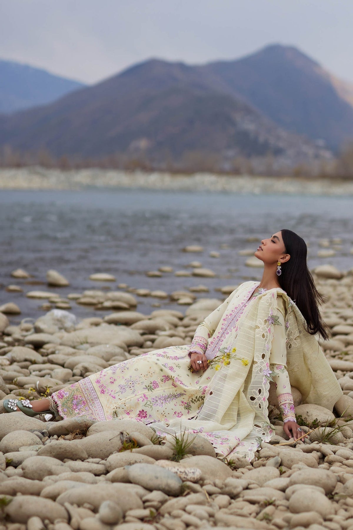 Elan | Lawn24 | NEDINE (EL24-02 B) -  Elan Luxury - Original Designer Dress - House of Maryam