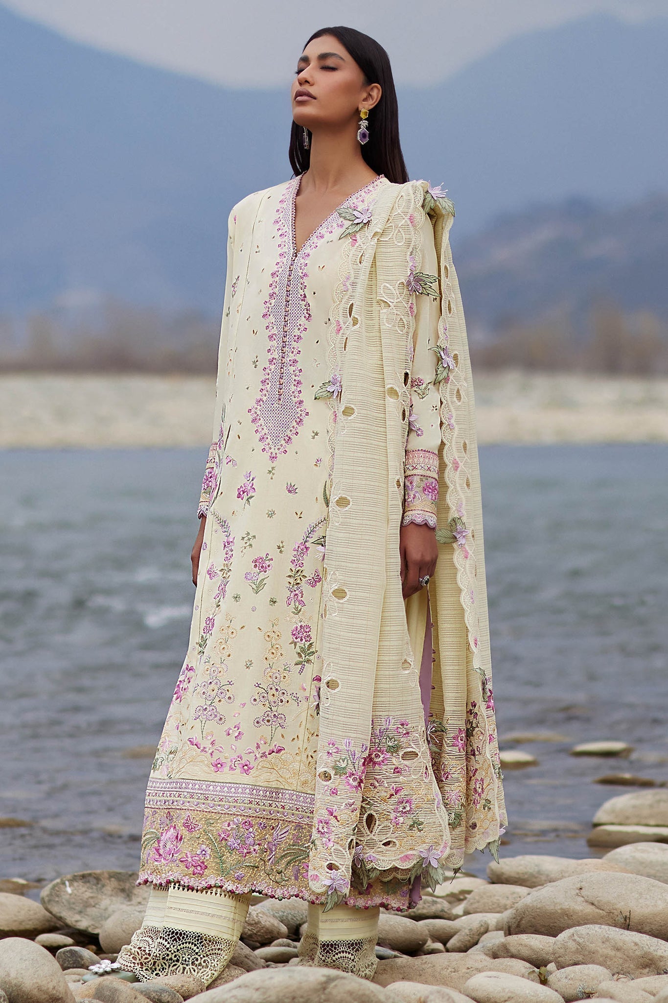 Elan | Lawn24 | NEDINE (EL24-02 B) by Designer Elan - House of Maryam - Pakistani Designer Ethnic Wear in {{ shop.shopifyCountryName }}