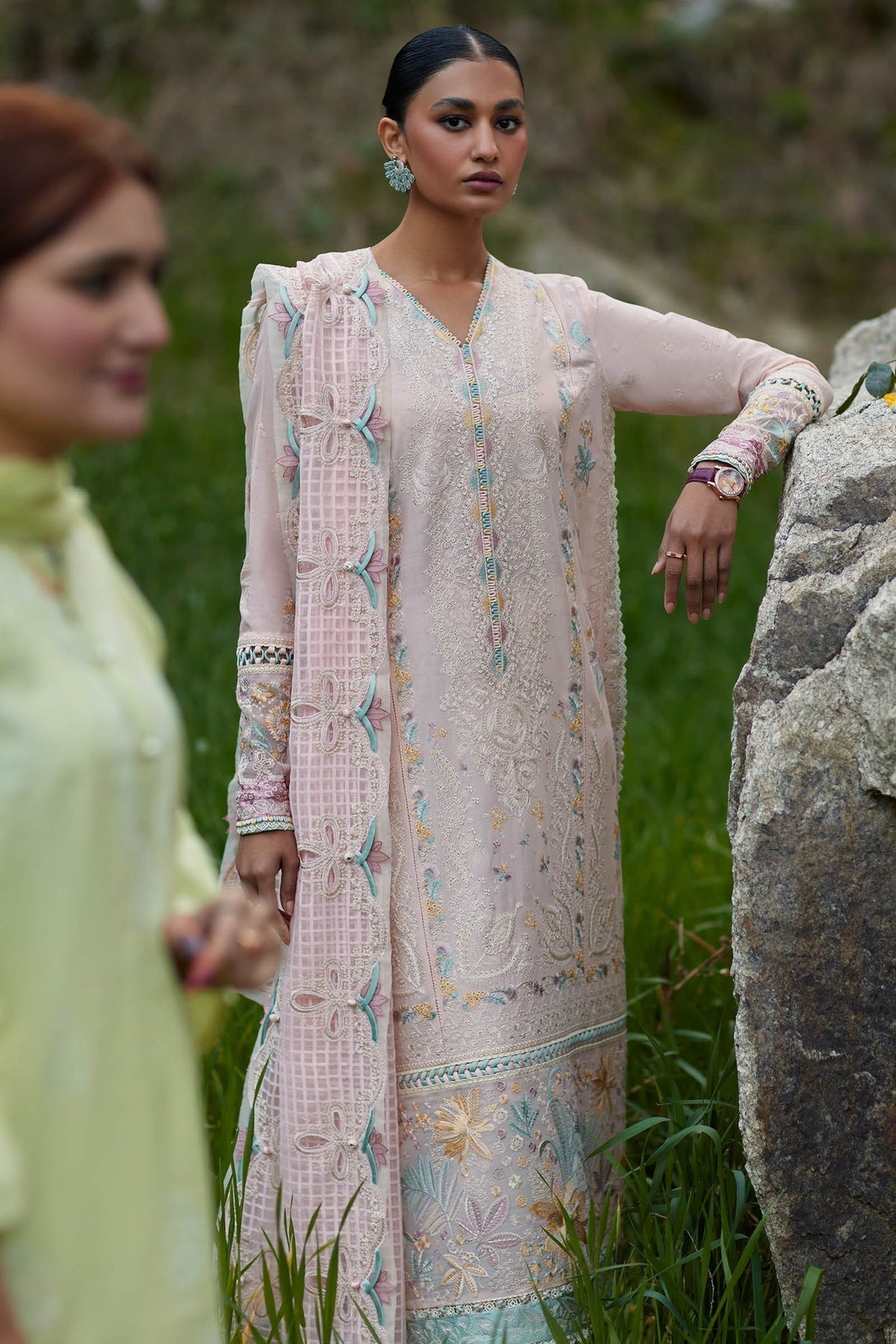 Elan | Lawn24 | NEZIHA (EL24-05 B) -  Elan Luxury - Original Designer Dress - House of Maryam