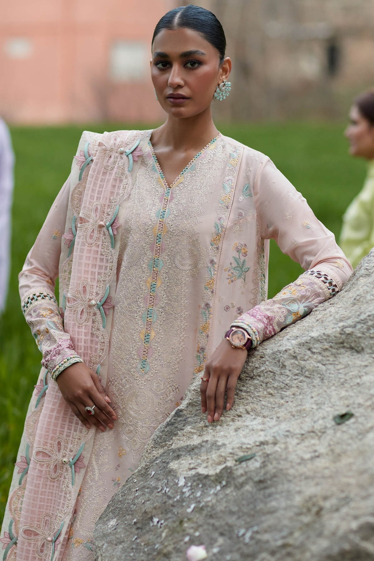 Elan | Lawn24 | NEZIHA (EL24-05 B) -  Elan Luxury - Original Designer Dress - House of Maryam