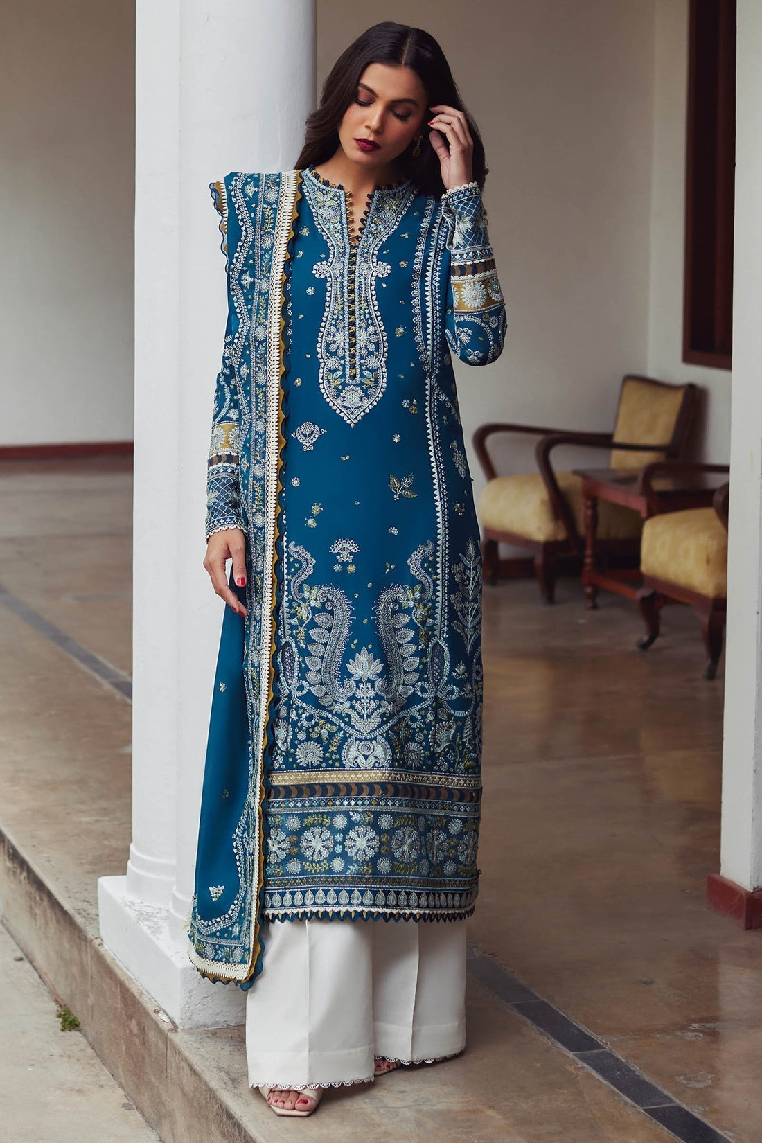 Elan | Lawn24 | MAHROSH (EL24-04 A) by Designer Elan - House of Maryam - Pakistani Designer Ethnic Wear in {{ shop.shopifyCountryName }}