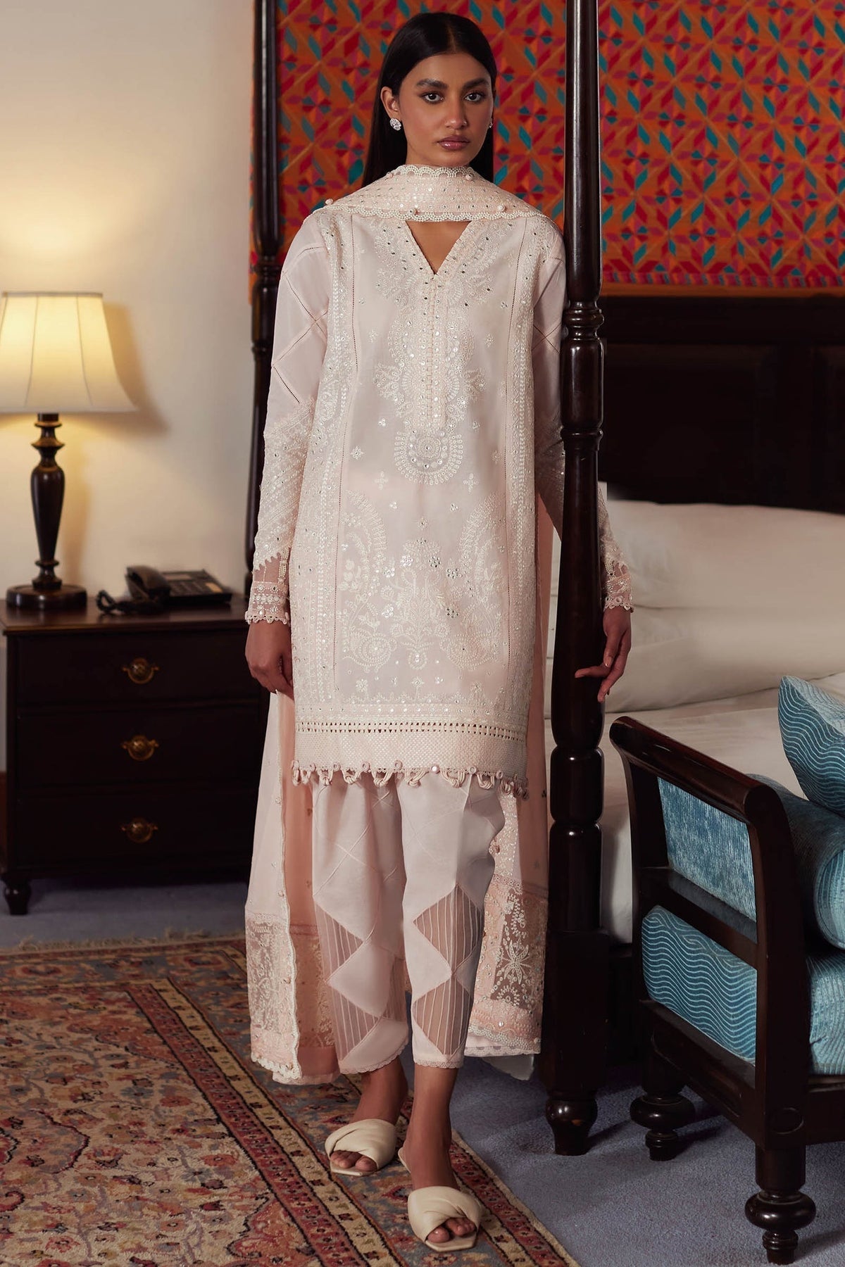 Elan | Lawn24 | ZEINA (EL24-12 B) -  Elan Luxury - Original Designer Dress - House of Maryam