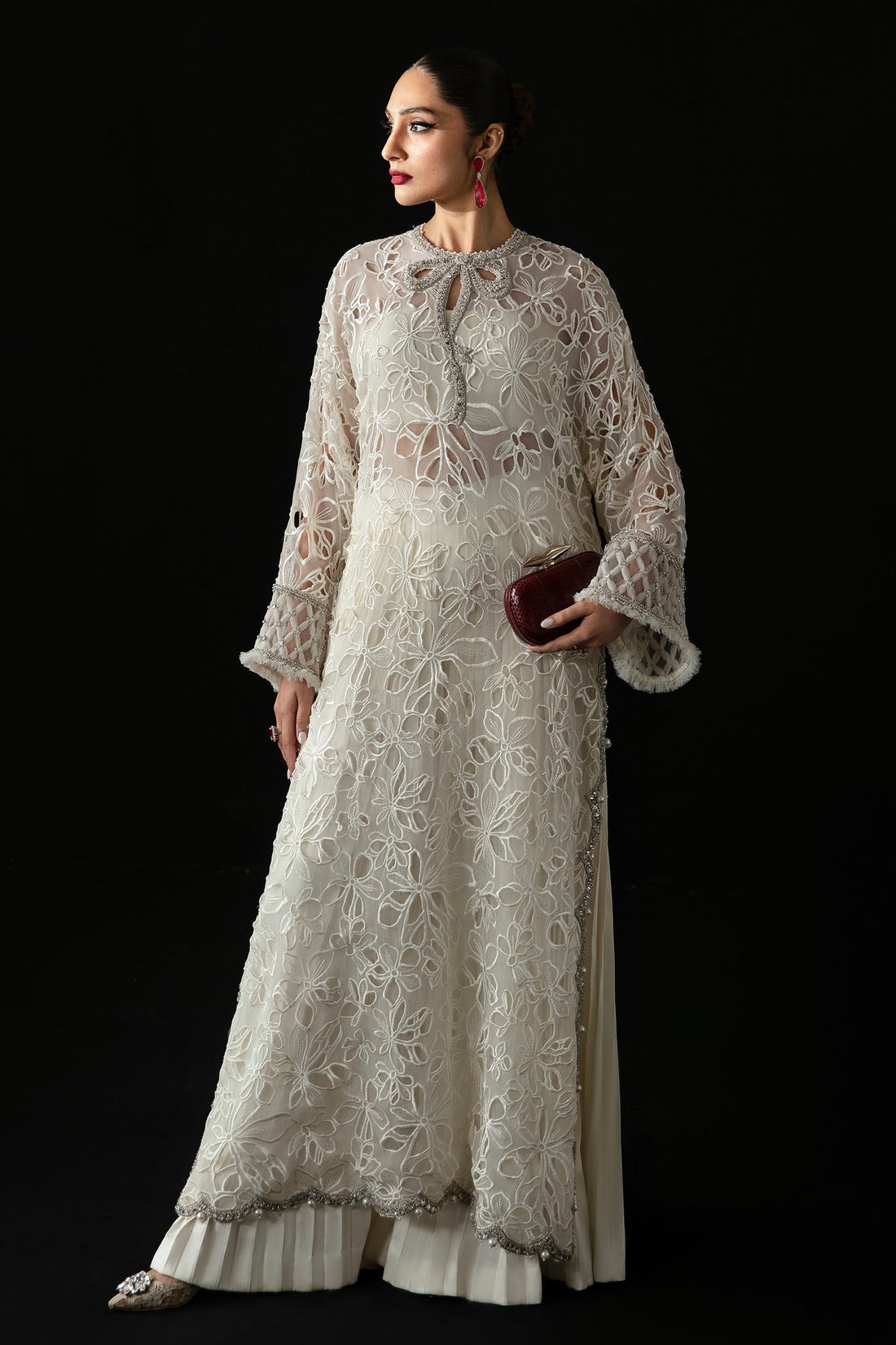 Elan | Pret Crepusule |  VOILE D'ARGENT (EP-21308) -  Elan Ladies Clothes -  House of Maryam