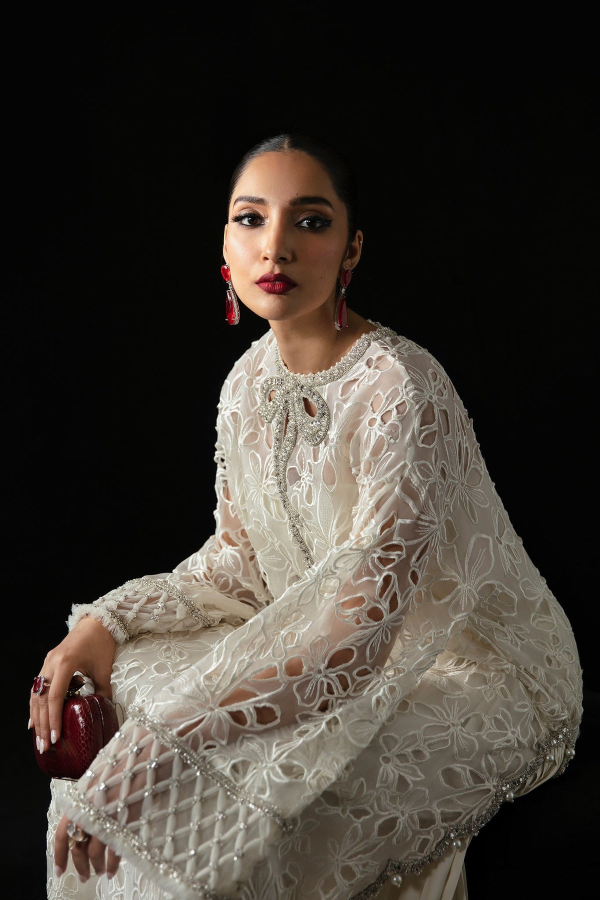 Elan | Pret Crepusule |  VOILE D'ARGENT (EP-21308) -  Elan Ladies Clothes - Original Designer Dress - House of Maryam