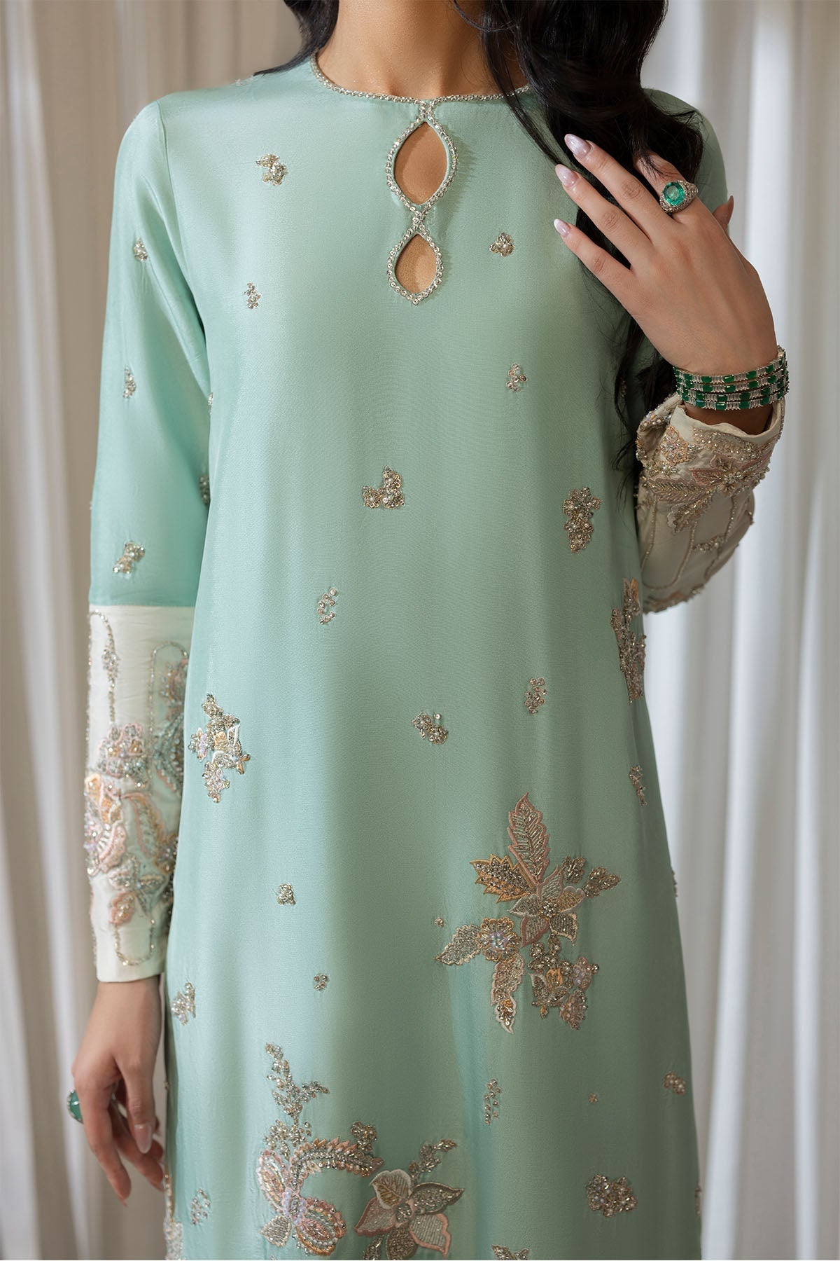 Erum Khan | Elan Formals | Mint Bloom, image 3