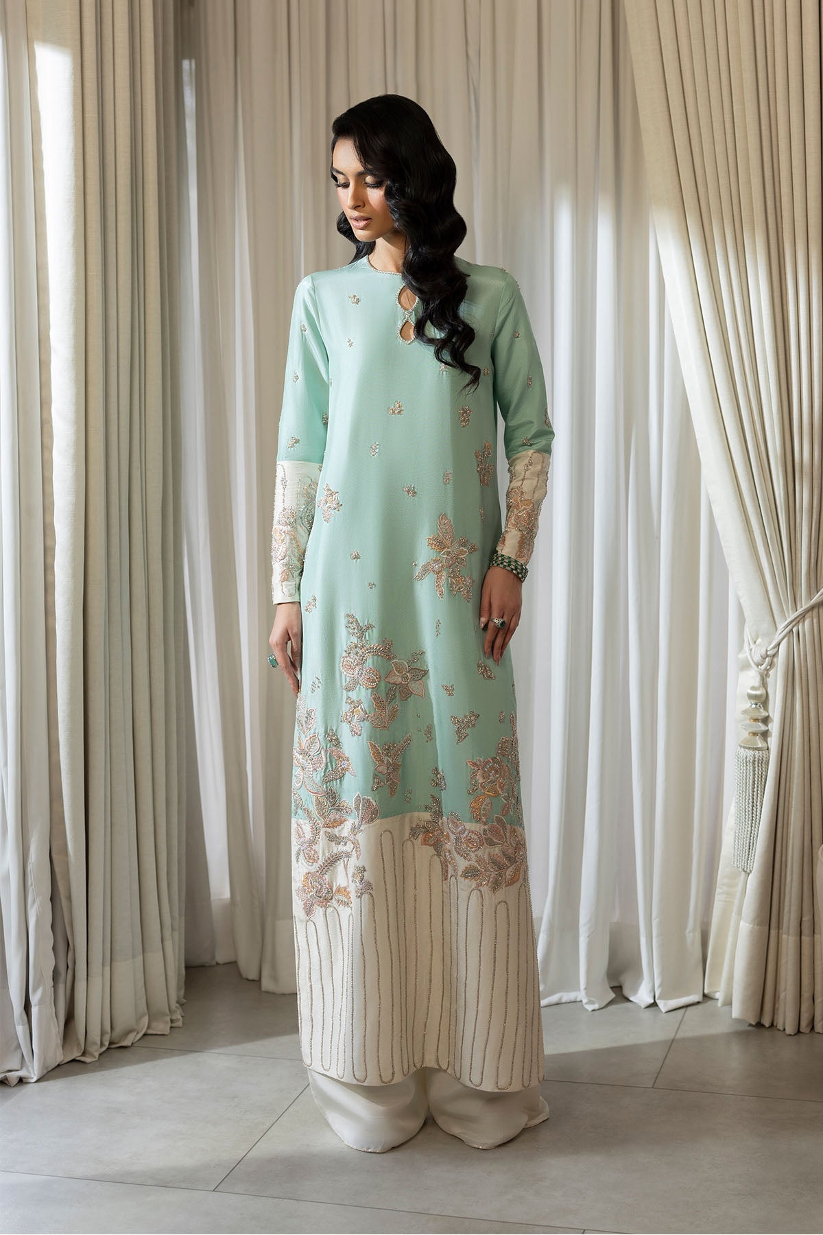 Erum Khan | Elan Formals | Mint Bloom, image 2
