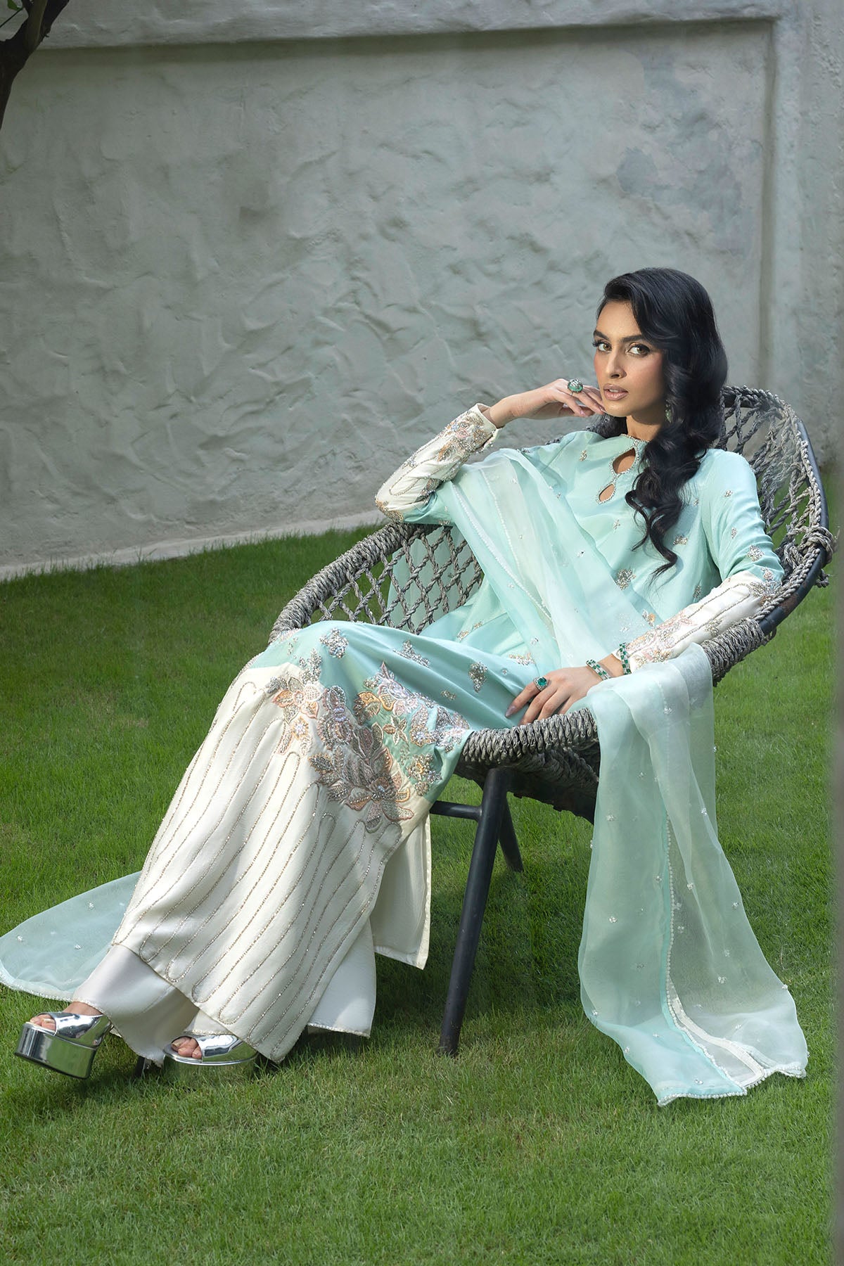 Erum Khan | Elan Formals | Mint Bloom, image 6