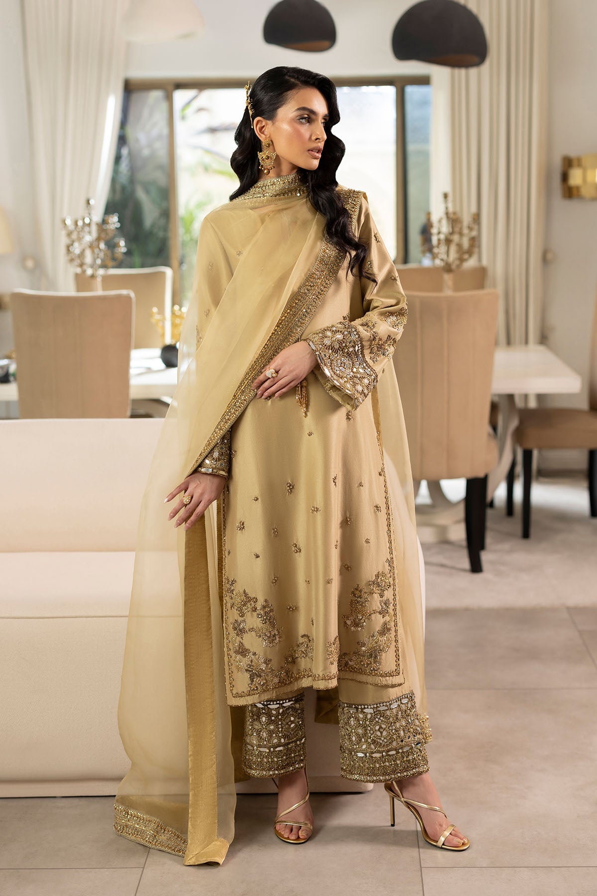 Erum Khan | Elan Formals | Desert Gold, image 7