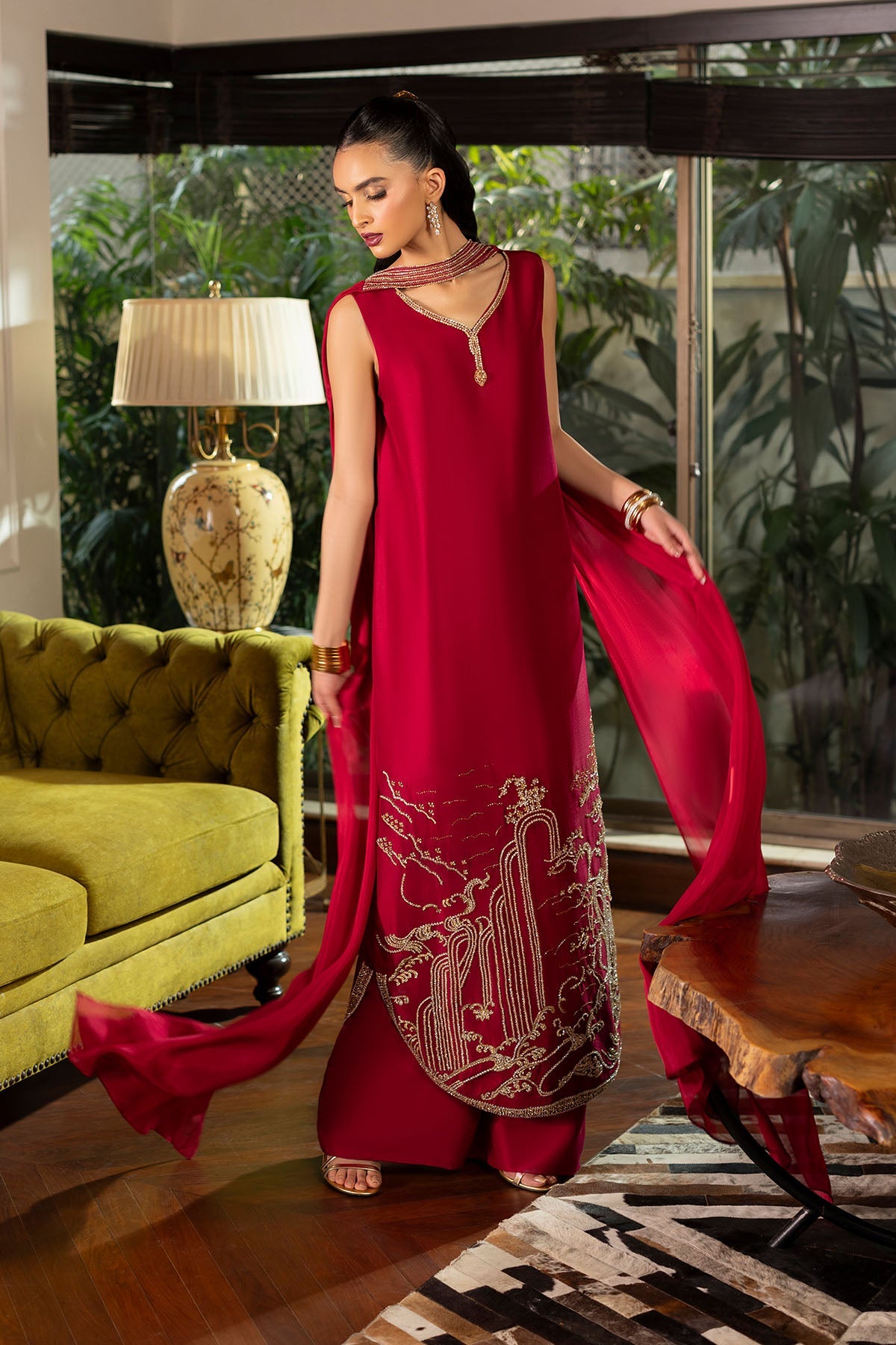 Erum Khan | Elan Formals |Crimson Reverie, image 3
