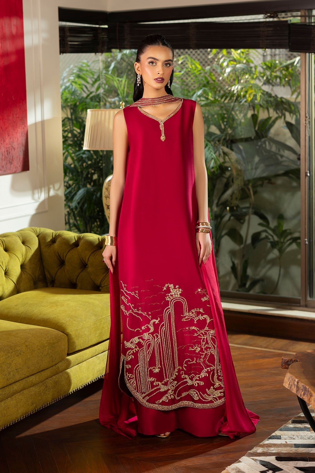 Erum Khan | Elan Formals |Crimson Reverie, image 6