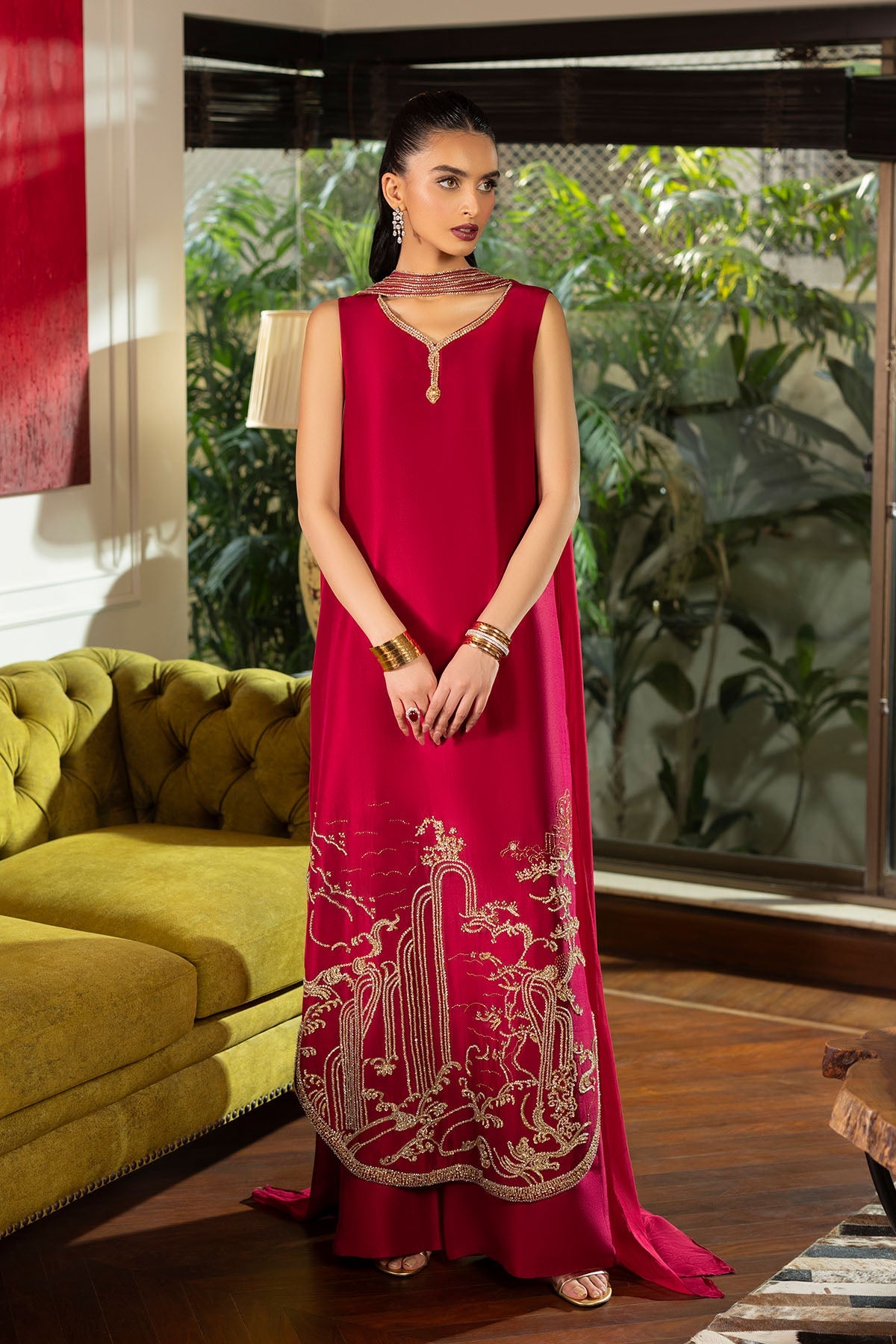 Erum Khan | Elan Formals |Crimson Reverie, image 5