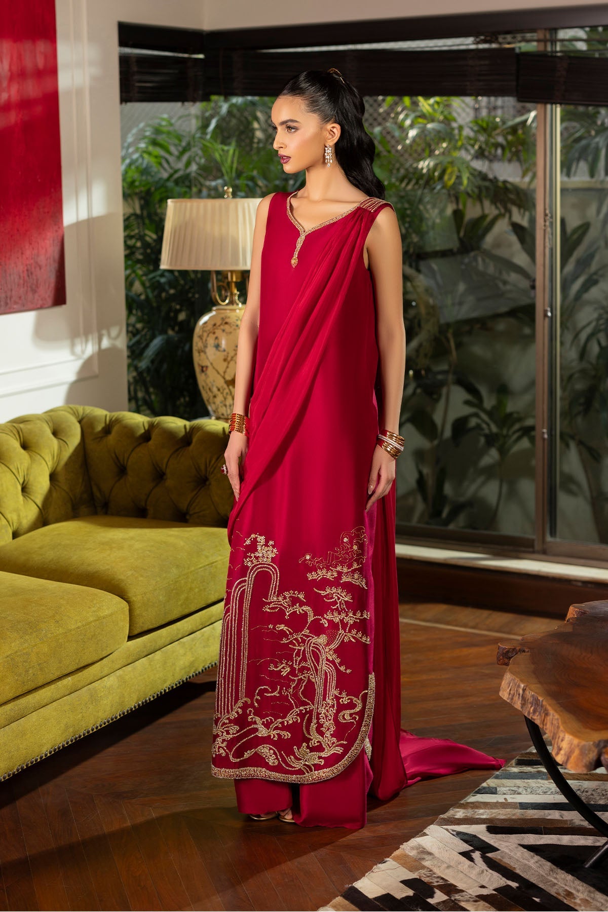 Erum Khan | Elan Formals |Crimson Reverie, image 4