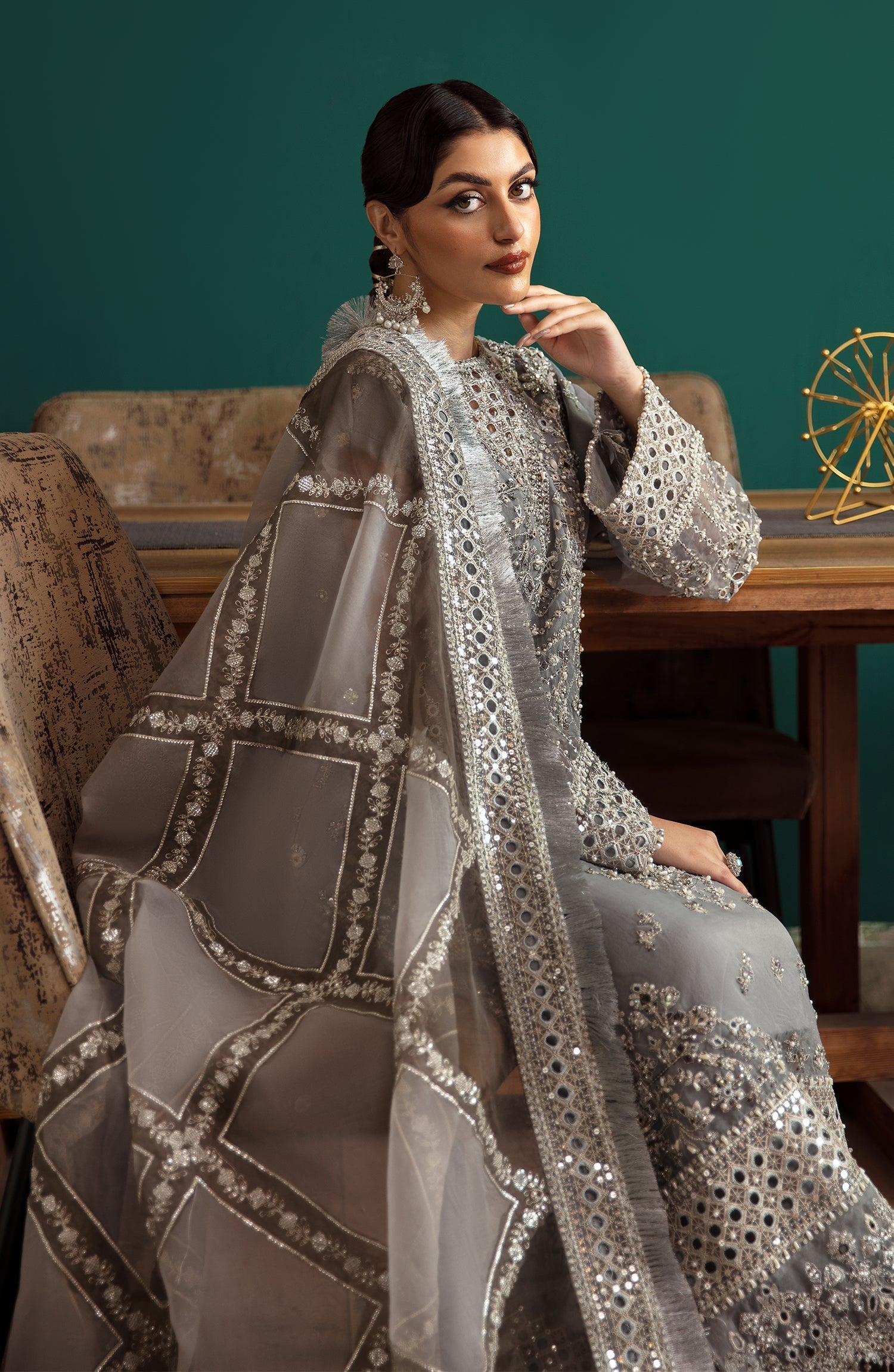 Eleshia | Zarin Wedding Formals 24 | SHERINE by Designer Eleshia - House of Maryam - Pakistani Designer Ethnic Wear in {{ shop.shopifyCountryName }}