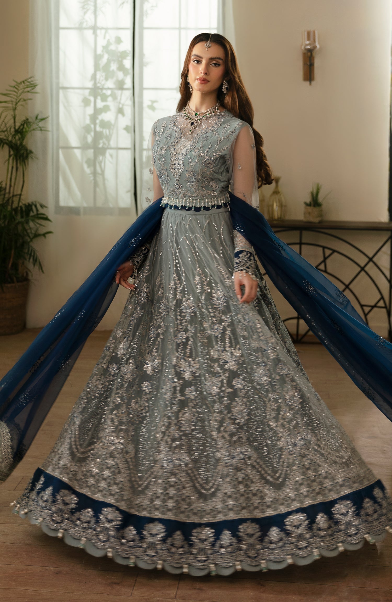 Eleshia | Zarin Wedding Formals 24 | SIARA by Designer Eleshia - House of Maryam - Pakistani Designer Ethnic Wear in {{ shop.shopifyCountryName }}