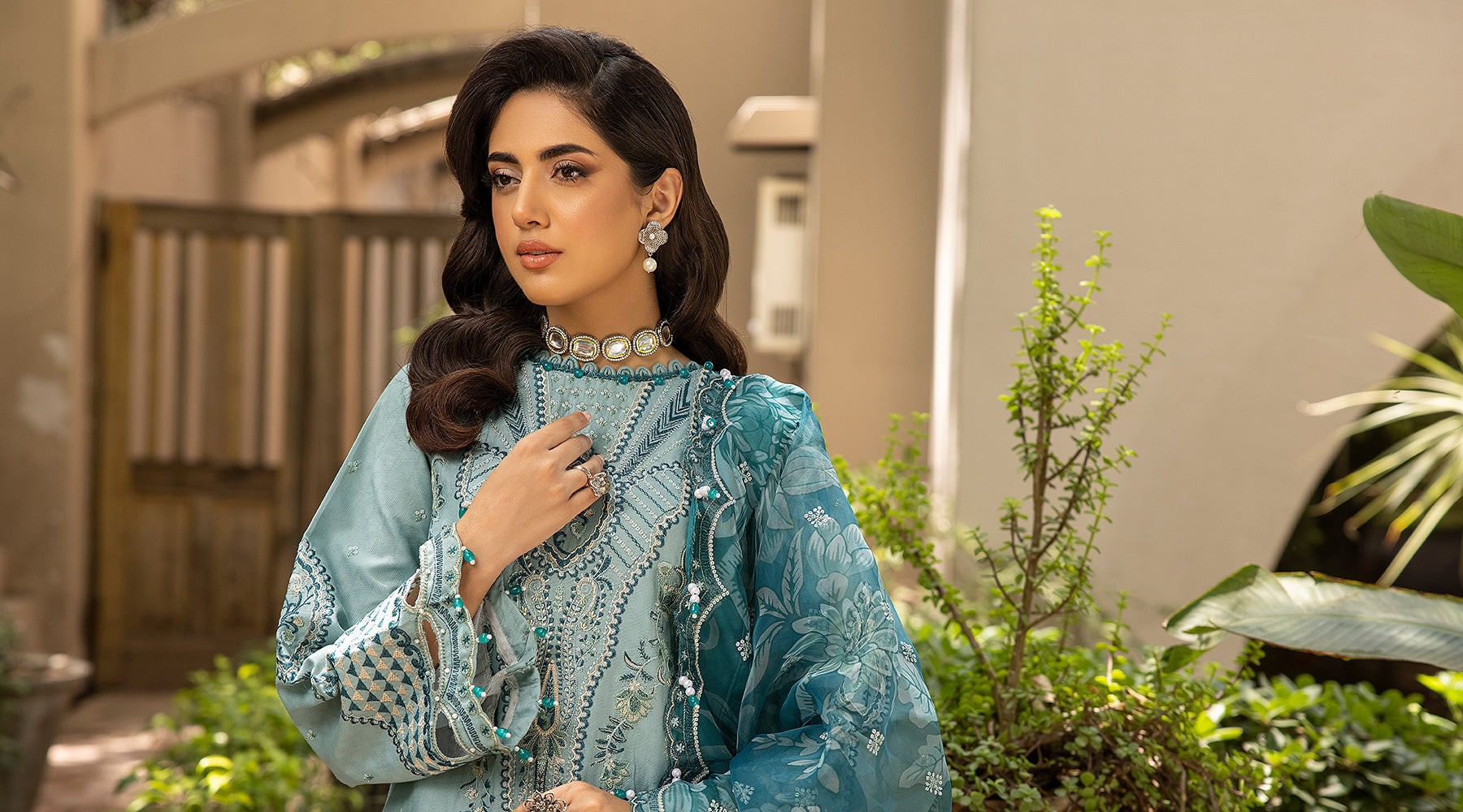 Ellena | Luxury Embroidered Collection | D25 by Ellena - House of Maryam