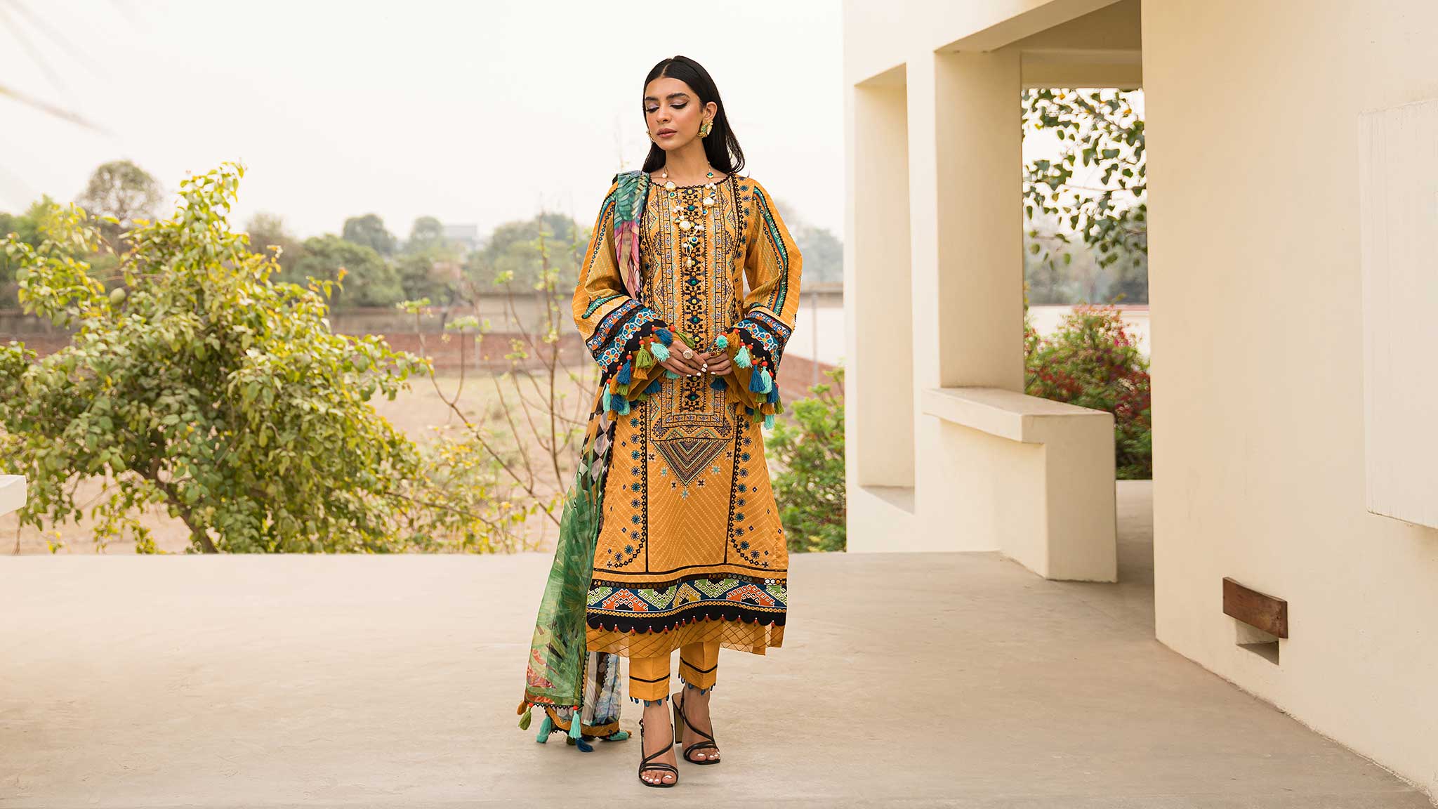 Ellena | Luxury Embroidered Collection | D14 by Ellena - House of Maryam