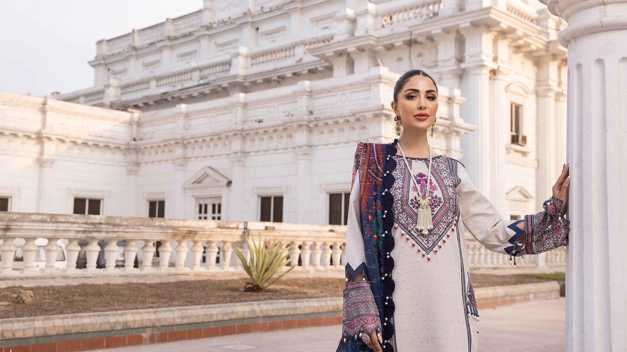 Ellena | Luxury Embroidered Collection | D23 by Ellena - House of Maryam