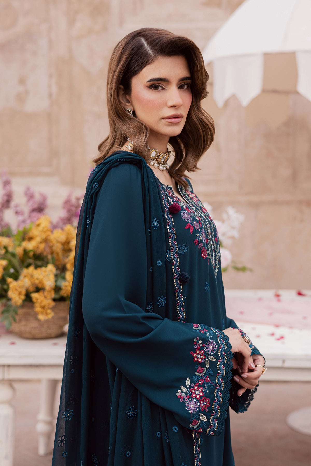 Batik | Gulmohar Festive Eid Edit 26' | Elodia 3Pc, image 4