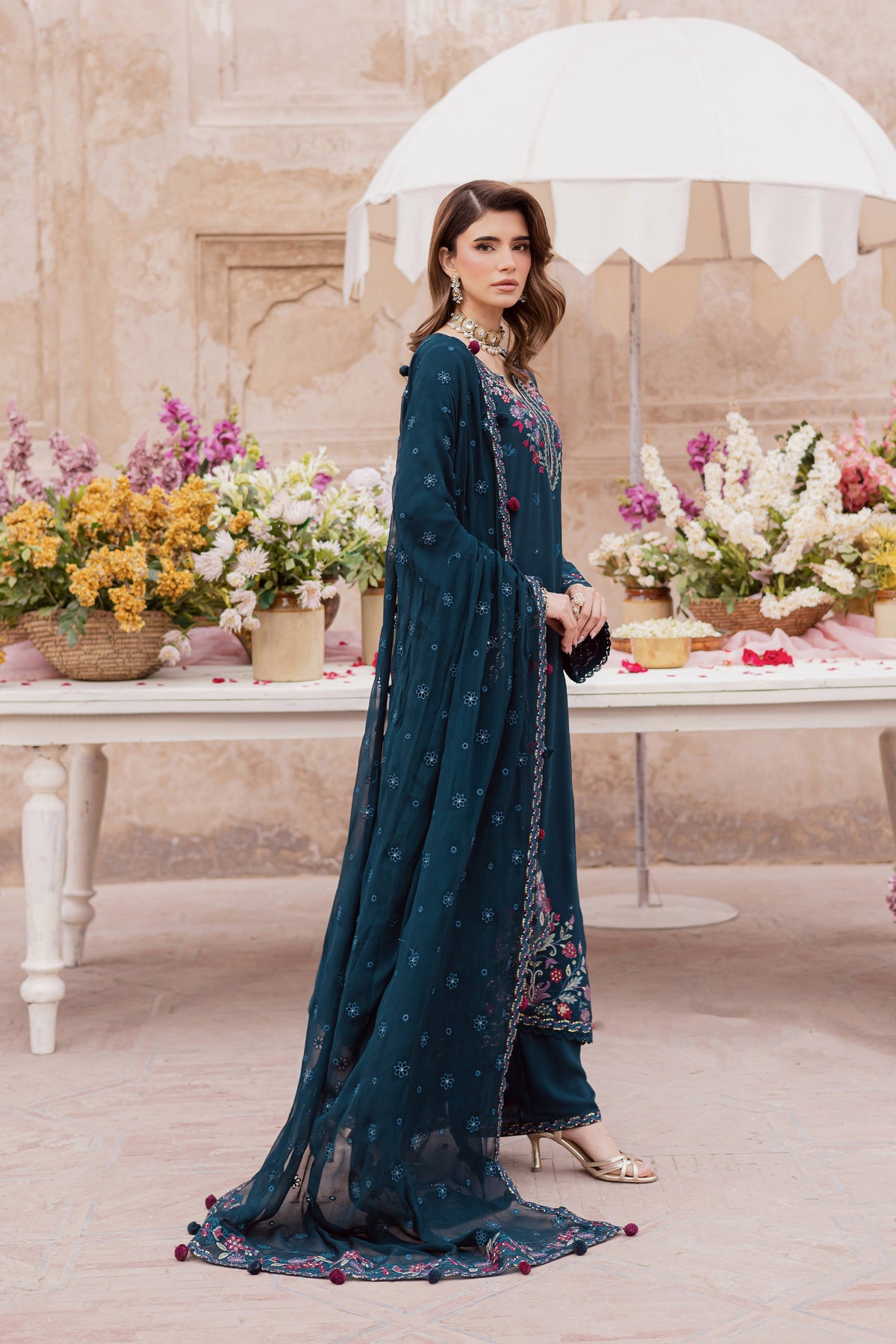Batik | Gulmohar Festive Eid Edit 26' | Elodia 3Pc, image 5