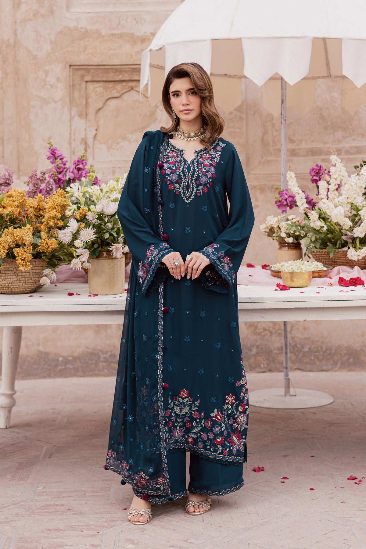 Batik | Gulmohar Festive Eid Edit 26' | Elodia 3Pc, image 3