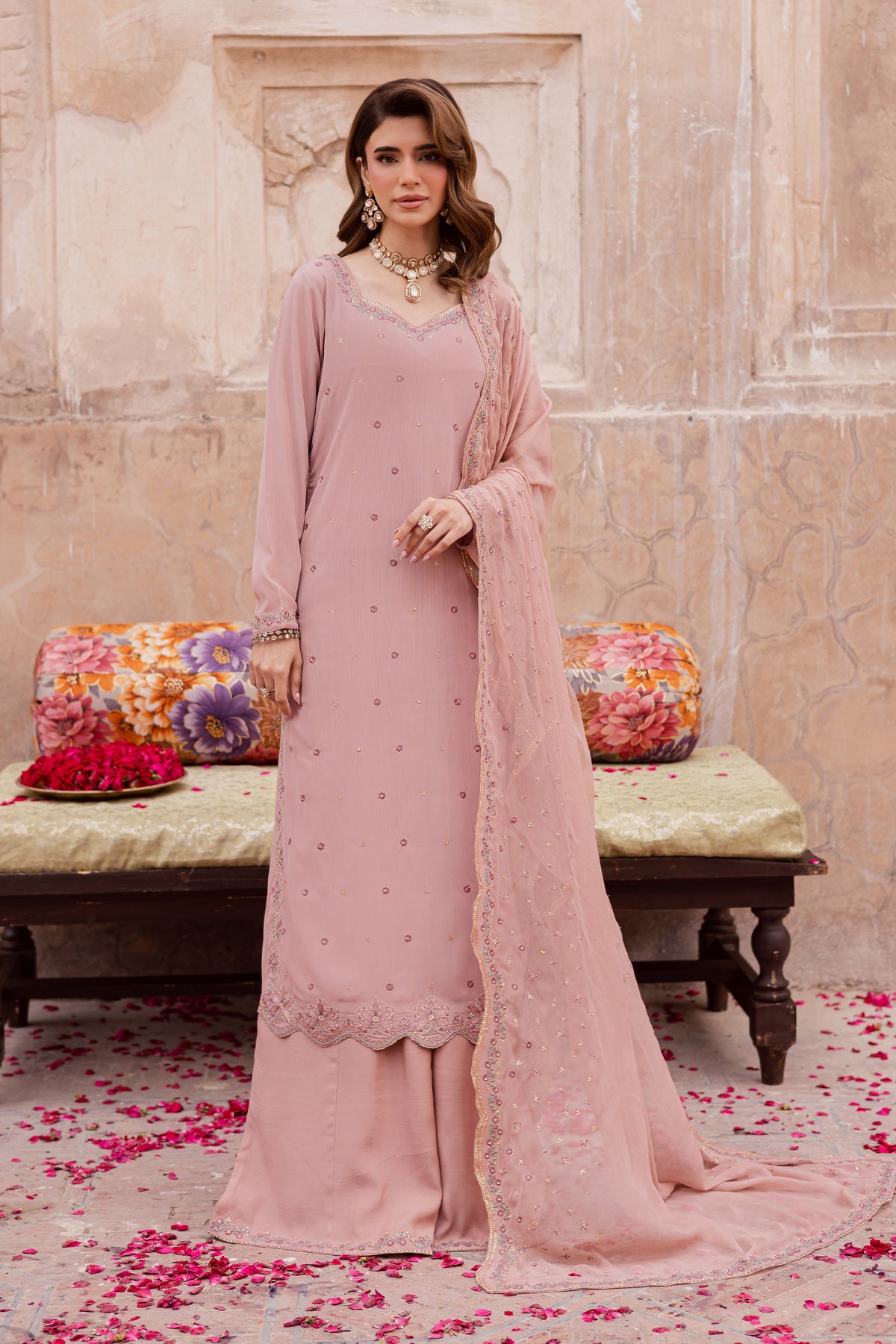 Batik | Gulmohar Festive Eid Edit 26' | Elvira 3Pc, image 2