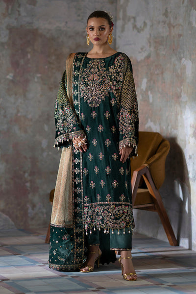 Emaan Adeel | Saanjh Velvet Collection 24 | Nisha -  Emaan Adeel Ladies Clothes - Original Designer Dress - House of Maryam