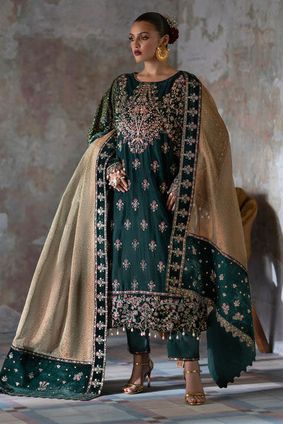 Emaan Adeel | Saanjh Velvet Collection 24 | Nisha -  Emaan Adeel Ladies Clothes - Original Designer Dress - House of Maryam