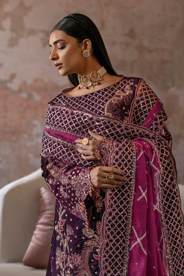 Emaan Adeel | Saanjh Velvet Collection 24 |  Anika -  Emaan Adeel Ladies Clothes - Original Designer Dress - House of Maryam
