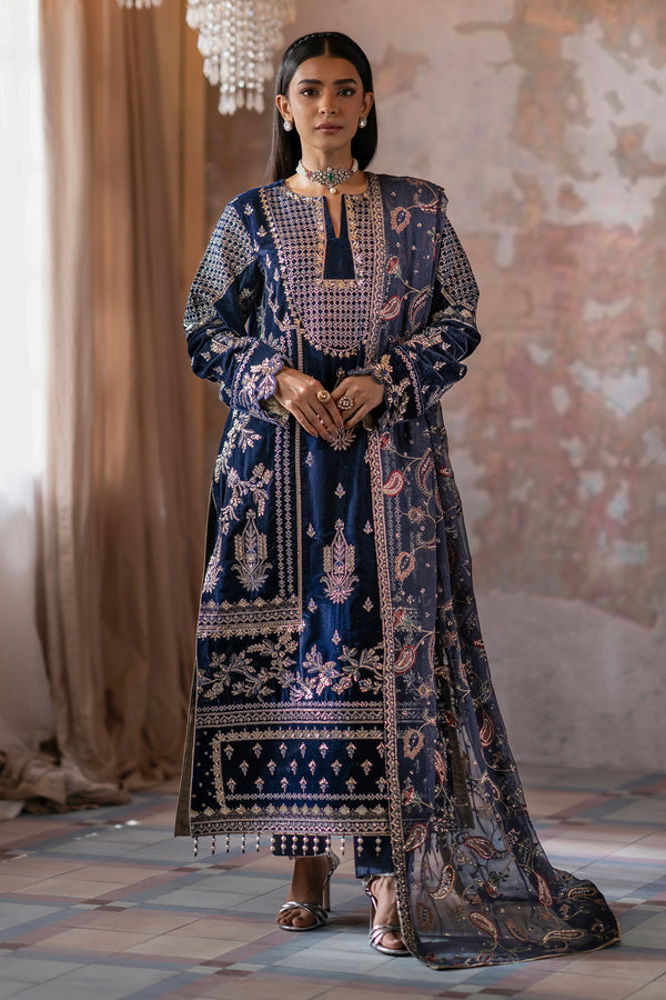 Emaan Adeel | Saanjh Velvet Collection 24 | Roshni -  Emaan Adeel Ladies Clothes -  House of Maryam