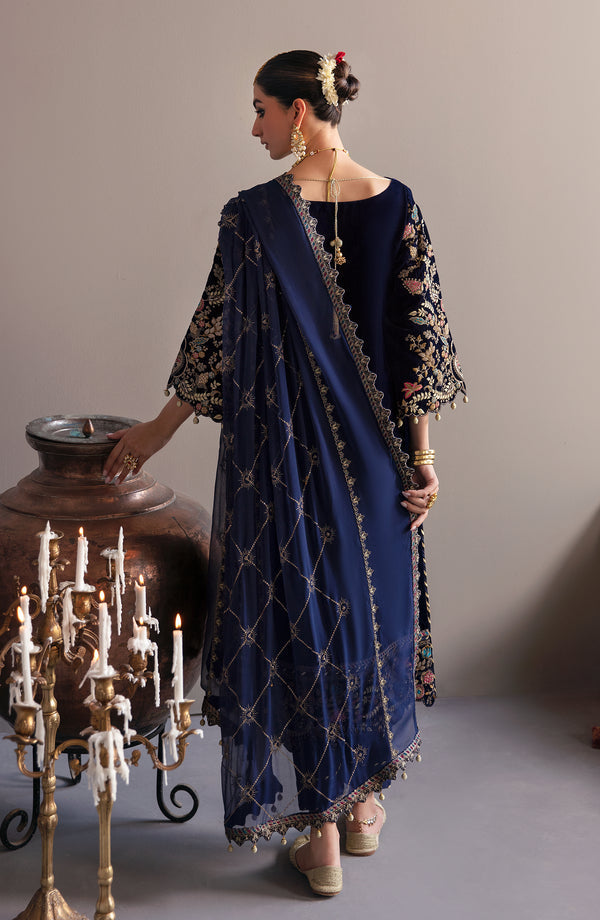 Emaan Adeel | Saanjh Velvet Collection 24 |  MK-03 Falak -  Emaan Adeel Ladies Clothes -  House of Maryam