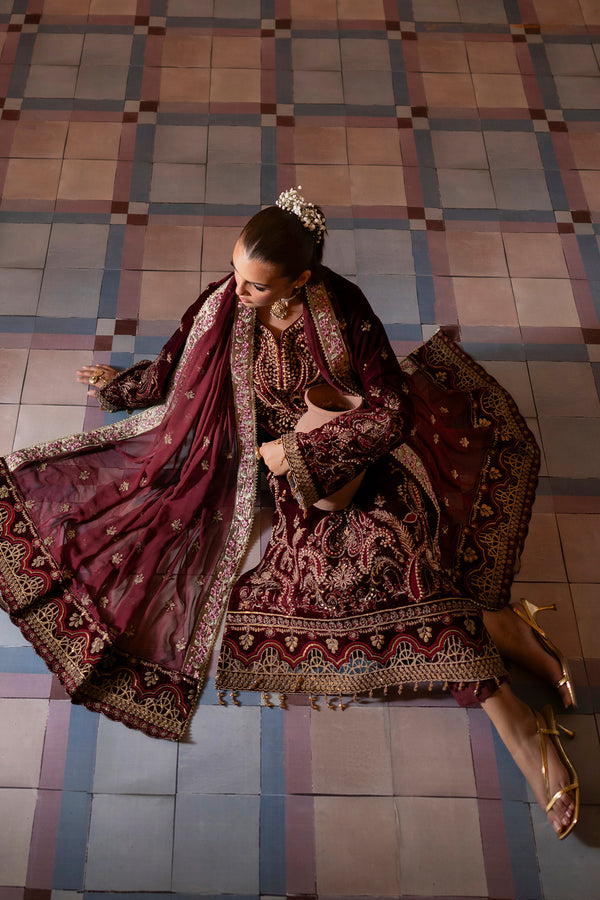 Emaan Adeel | Saanjh Velvet Collection 24 |  Tara -  Emaan Adeel Ladies Clothes - Original Designer Dress - House of Maryam