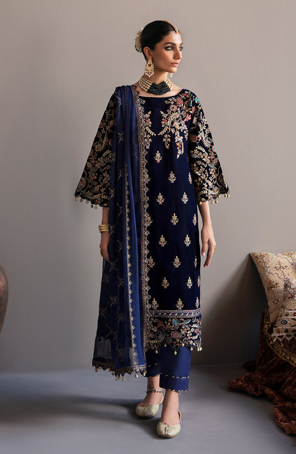 Emaan Adeel | Saanjh Velvet Collection 24 |  MK-03 Falak -  Emaan Adeel Ladies Clothes -  House of Maryam